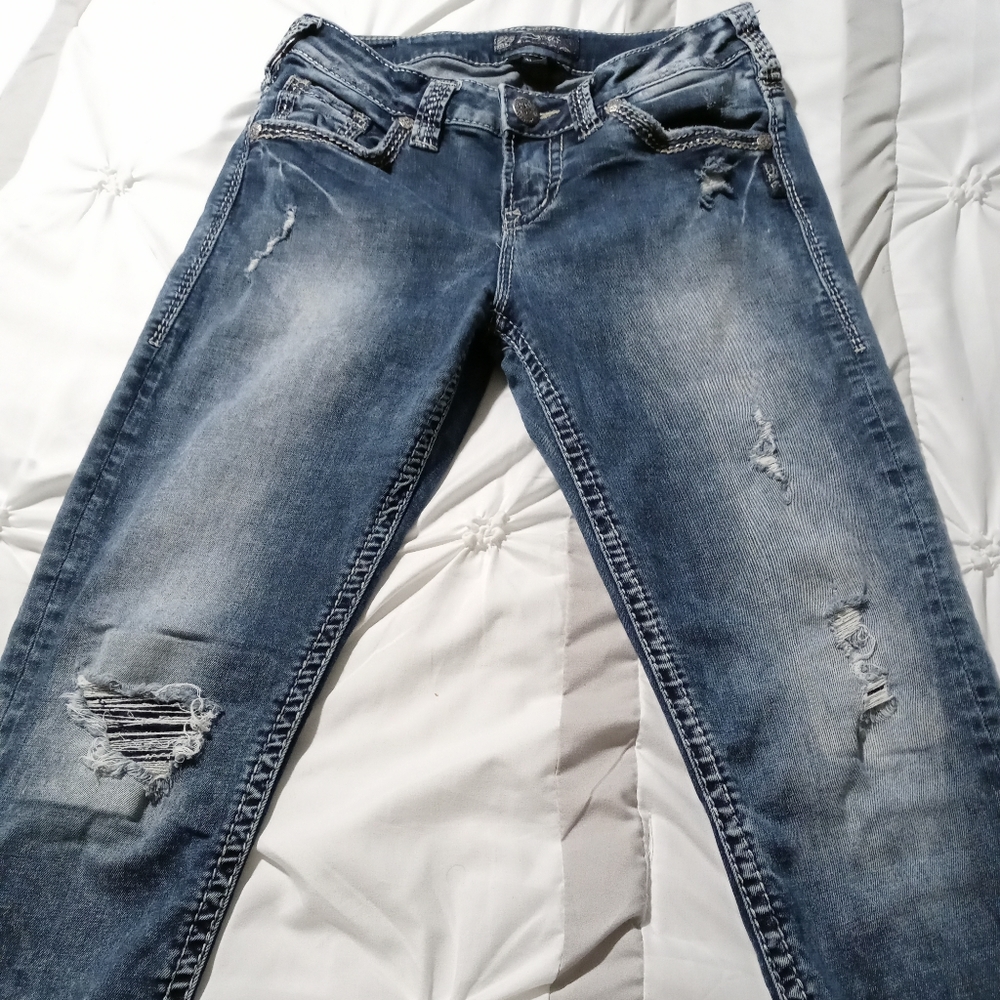 🩶Silver Skinny Jeans🩶